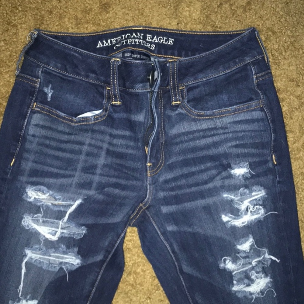 American eagle ripped jeggings